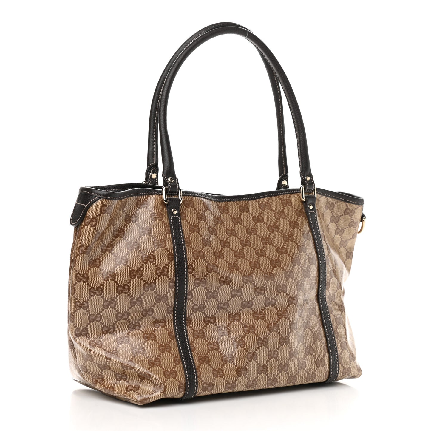 Crystal Monogram Medium Joy Tote Beige Ebony Testa di Moro