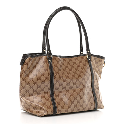 Gucci Crystal Monogram Medium Joy Tote Beige Ebony Testa di Moro 3 of 9