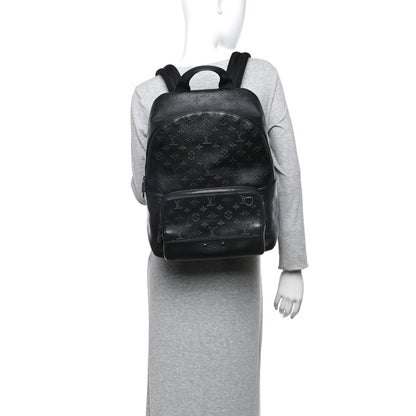 Louis Vuitton Calfskin Monogram Shadow Racer Backpack Black 2 of 9