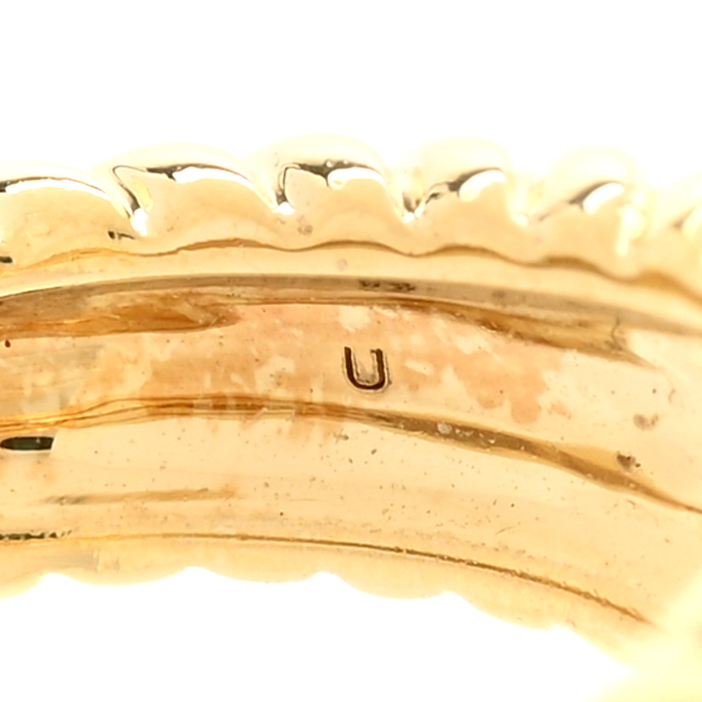 18K Yellow Gold Diamond 10mm Petite Wheaton Ring 49 5