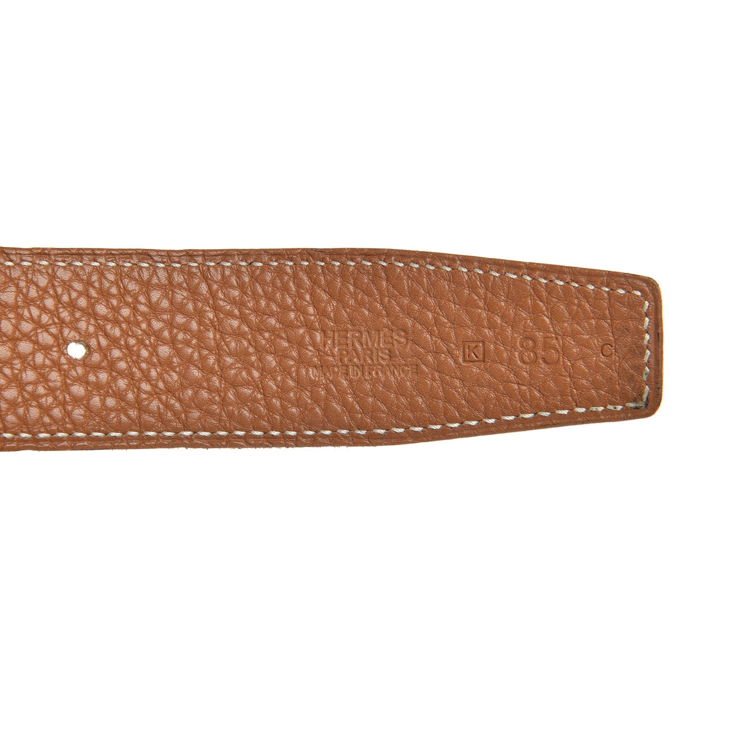 Hermes Swift Togo 32mm H Belt 85 Black Gold 5 of 6