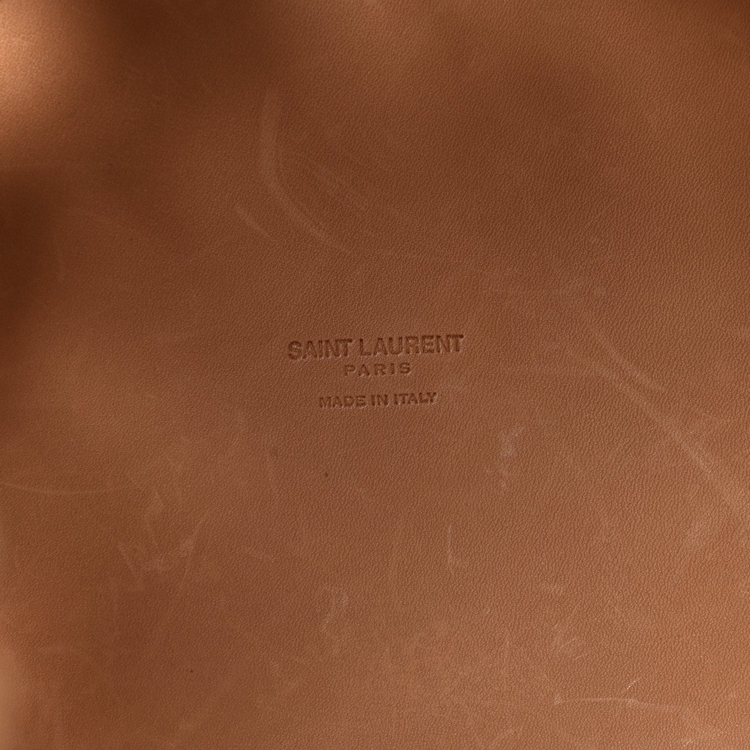 Saint Laurent Vegetable Tanned Calfskin Studded Seau Coeur Bucket Bag Vintage Brown 6 of 9