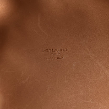 Saint Laurent Vegetable Tanned Calfskin Studded Seau Coeur Bucket Bag Vintage Brown 6 of 9