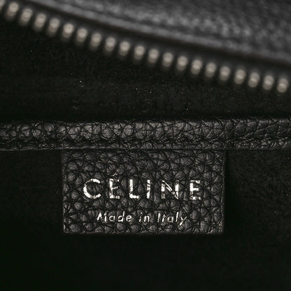 Celine Drummed Calfskin Nano Luggage Black 6 of 8