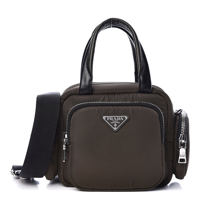 Prada Tessuto Nylon Pocket Top Handle Cargo Bag Mimetico Black 1 of 10