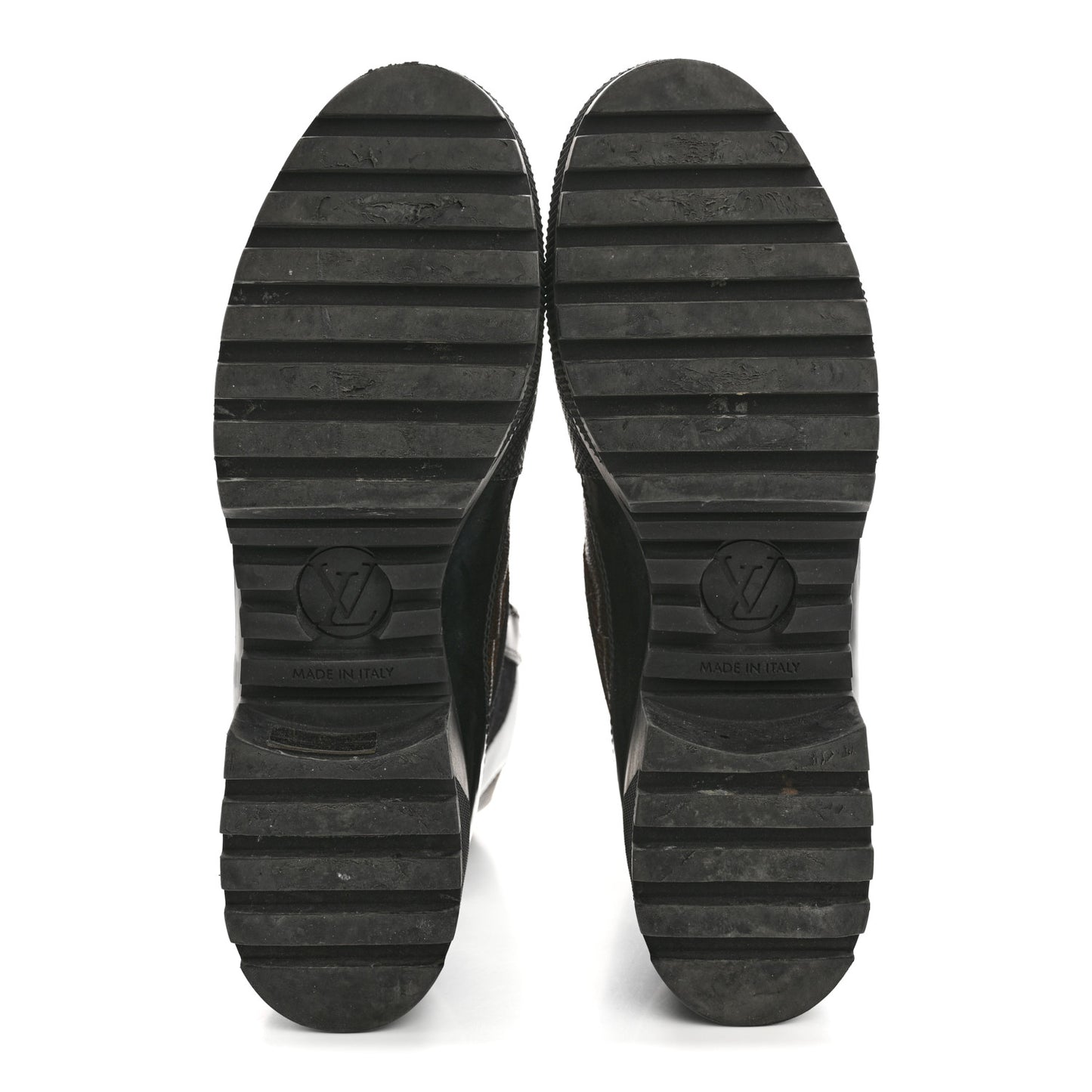 Suede Calfskin Monogram World Tour Platform Desert Boots 40 Black