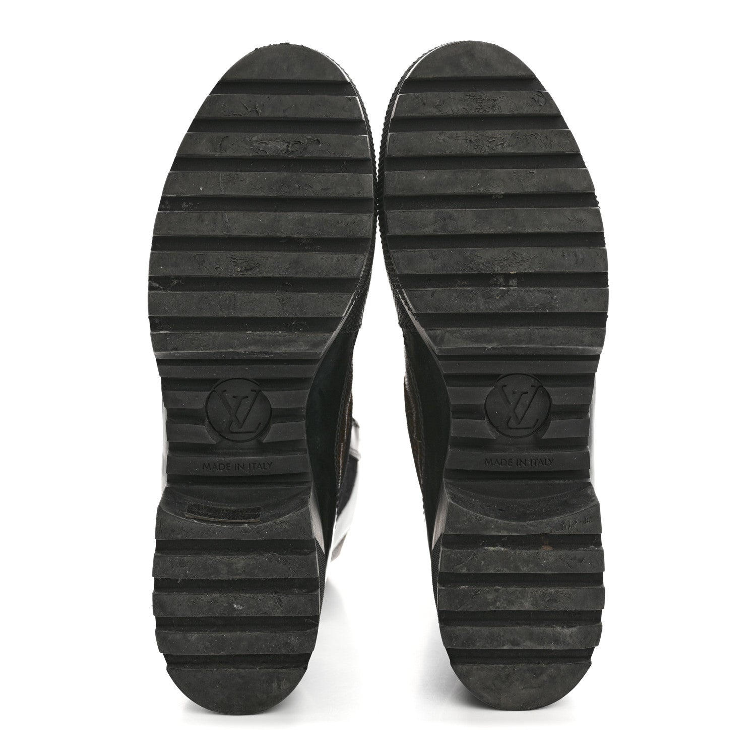 Louis Vuitton Suede Calfskin Monogram World Tour Platform Desert Boots 40 Black 2 of 14