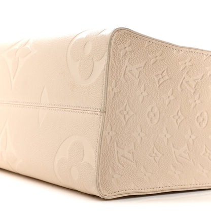 Louis Vuitton Empreinte Monogram Giant Onthego MM Creme 9 of 11