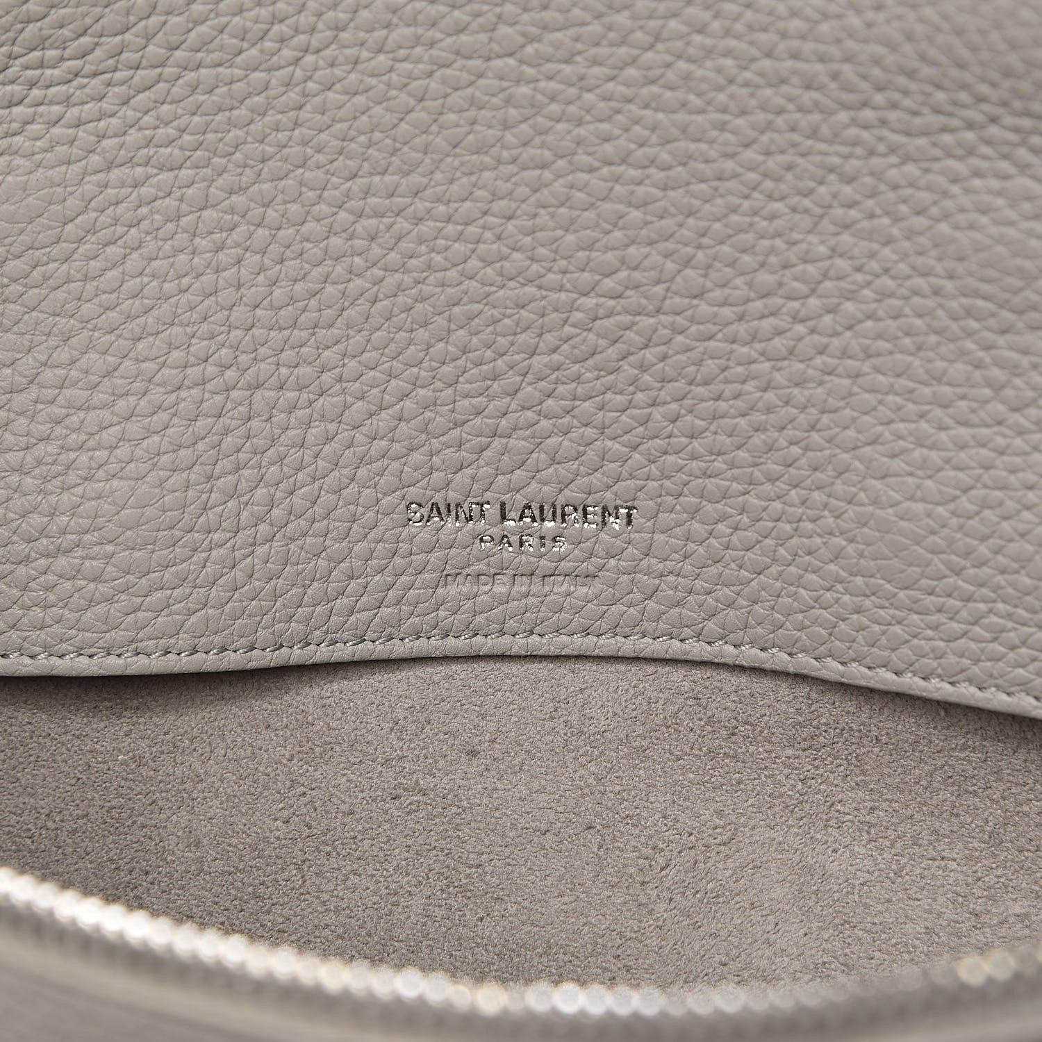 Saint Laurent Grained Calfskin Small Supple Sac De Jour Grey 7 of 20