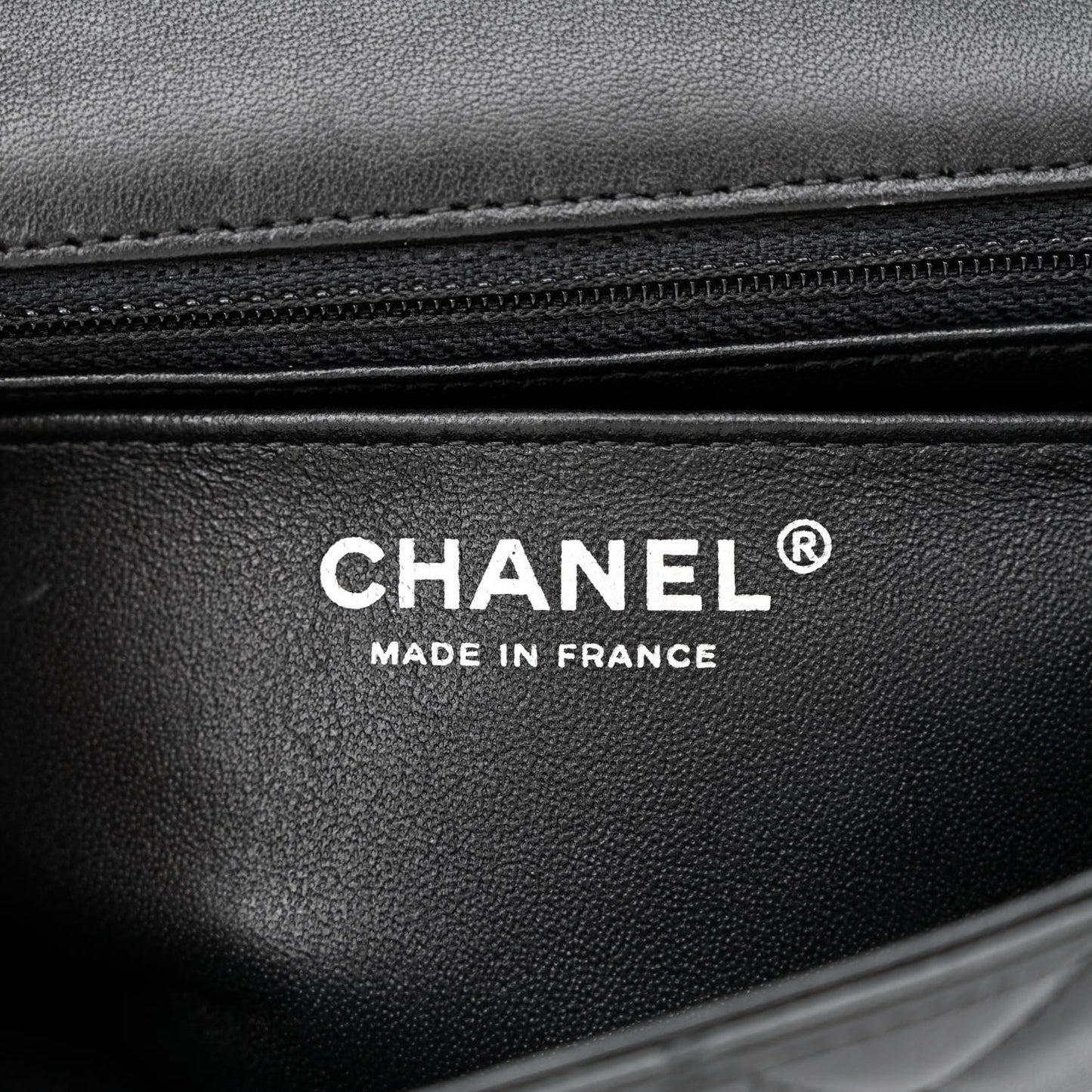 Lambskin Quilted Mini Rectangular Flap Black