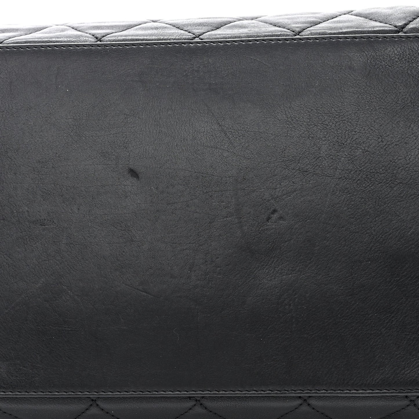 Calfskin Quilted Small Chain Me Tote Black