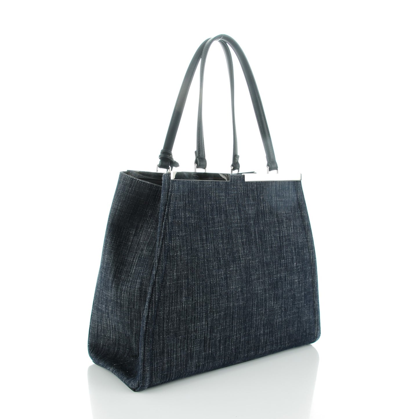 Denim Large 3Jours Tote Blue