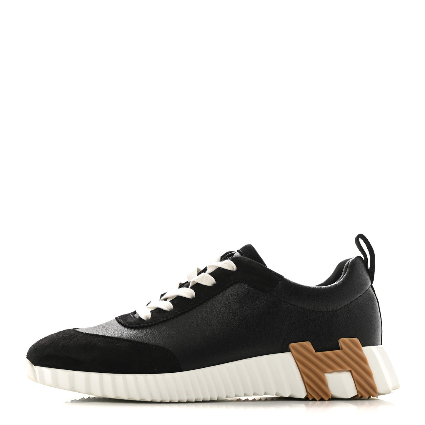 Goatskin Suede Goatskin Bouncing Sneakers 39 Black