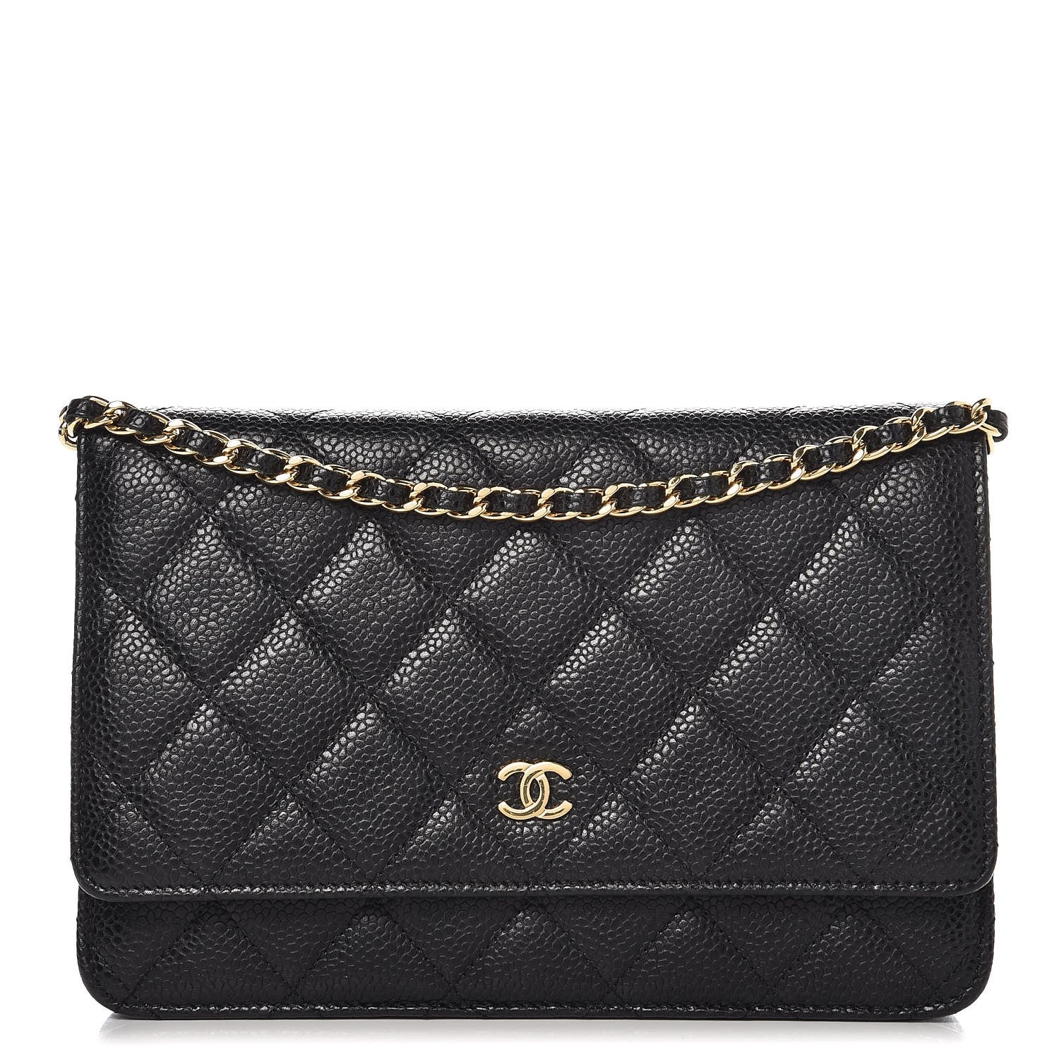 Chanel Caviar Quilted Wallet On Chain WOC Black 1 of 9