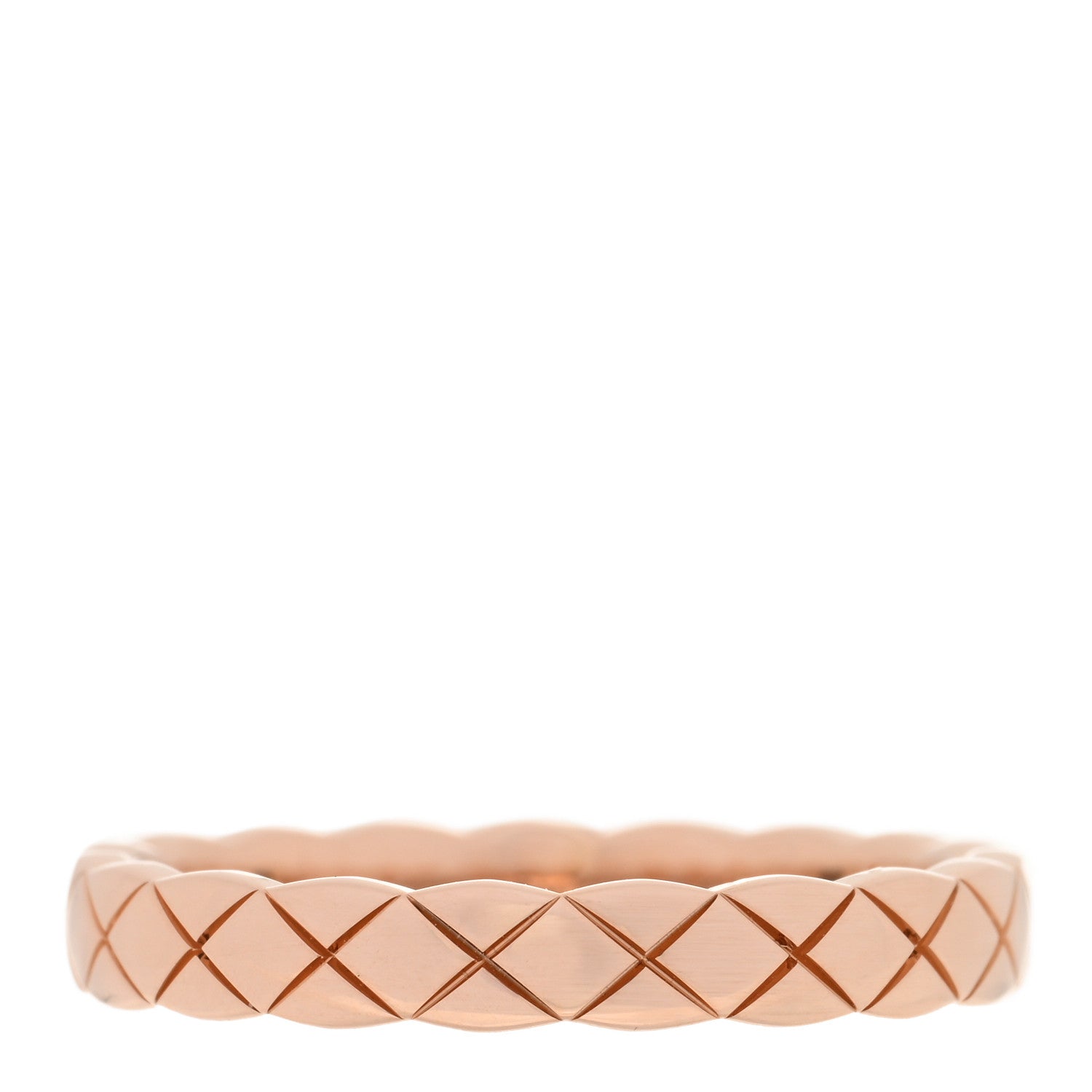 Chanel 18K Beige Gold Mini Coco Crush Ring 54 6.75 1 of 5