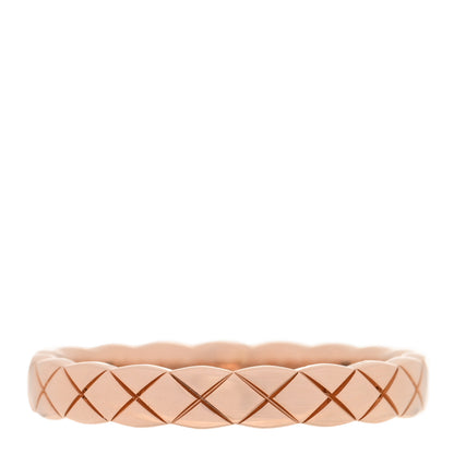 Chanel 18K Beige Gold Mini Coco Crush Ring 54 6.75 1 of 5