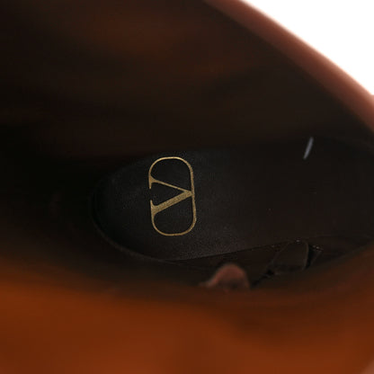 Valentino Garavani Suede Vlogo Knee High Boots 39 Brown 6 of 8