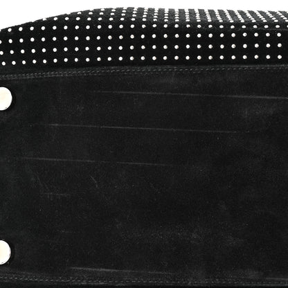 Saint Laurent Calfskin Suede Studded Reversible East West Shopping Tote Black 12 of 12