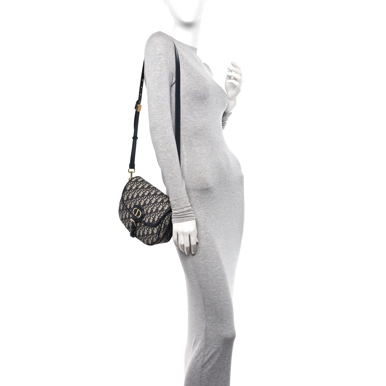 Christian Dior Oblique Medium Bobby Flap Blue 2 of 13