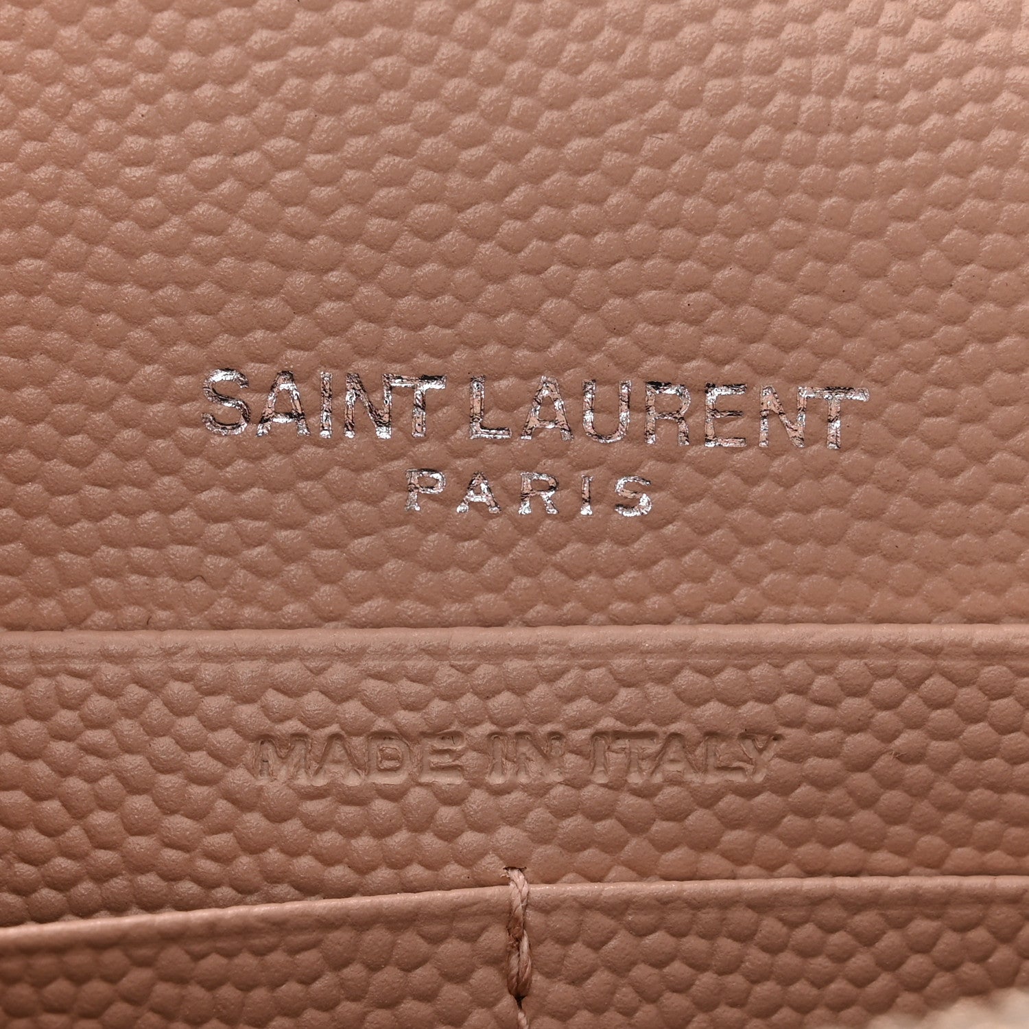 Saint Laurent Grain De Poudre Classic Monogram Kate Tassel Chain Wallet Marble Pink 6 of 10