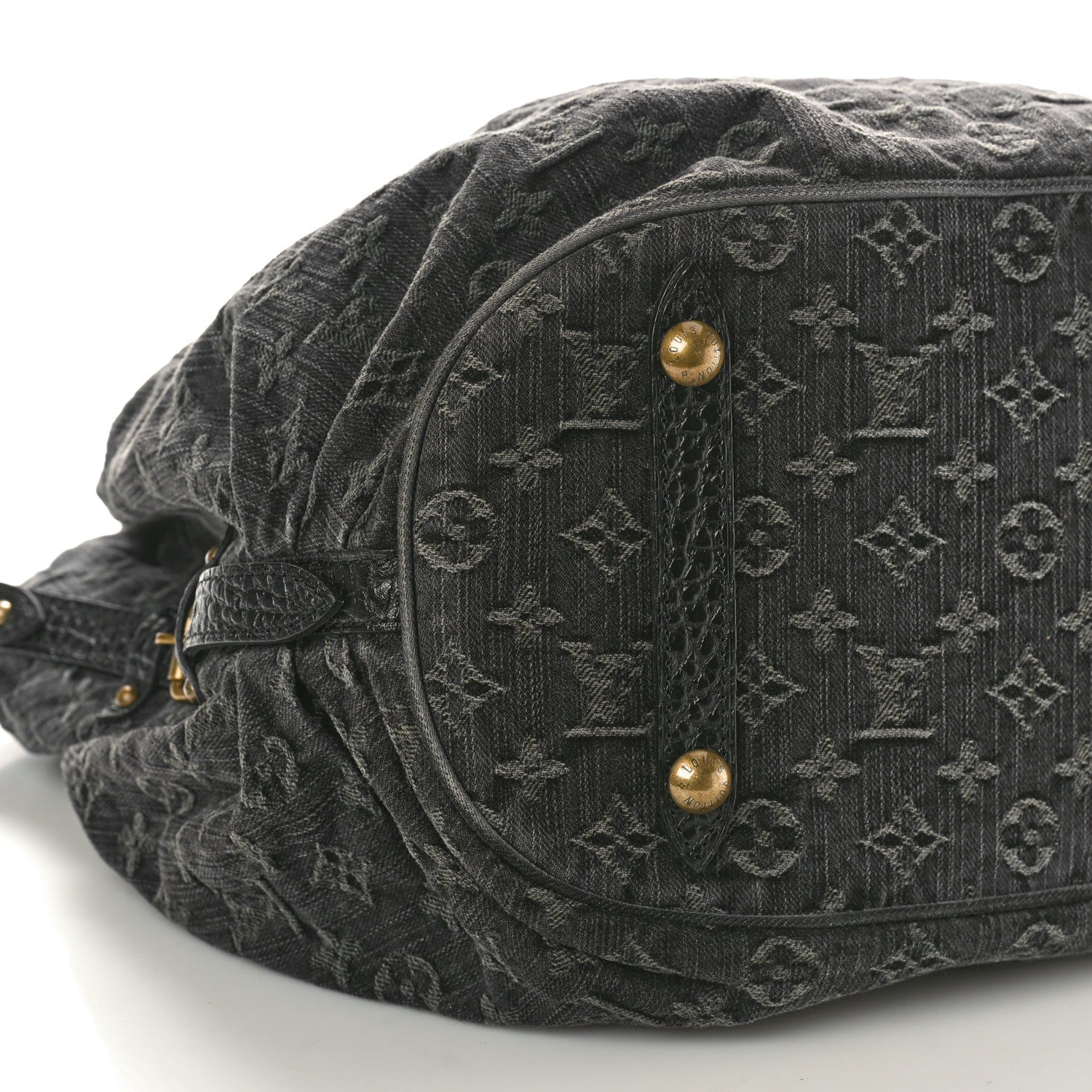 Louis Vuitton Denim Mahina XL Black 8 of 9