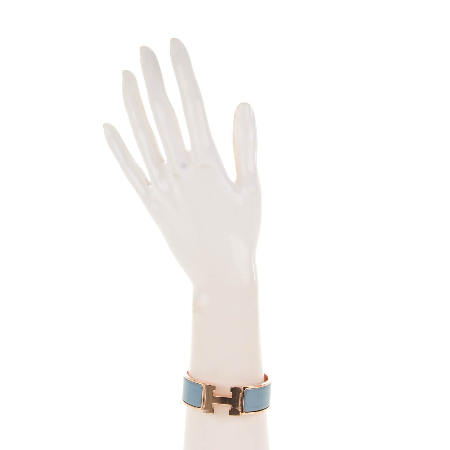 Enamel Wide Clic Clac H Bracelet PM Gris Orage