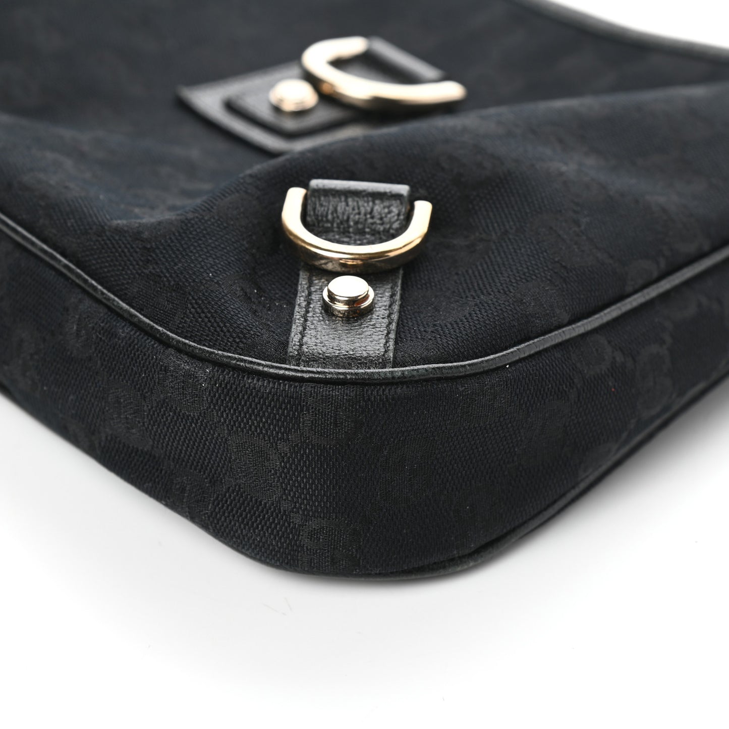 Monogram Medium Abbey D Ring Hobo Black