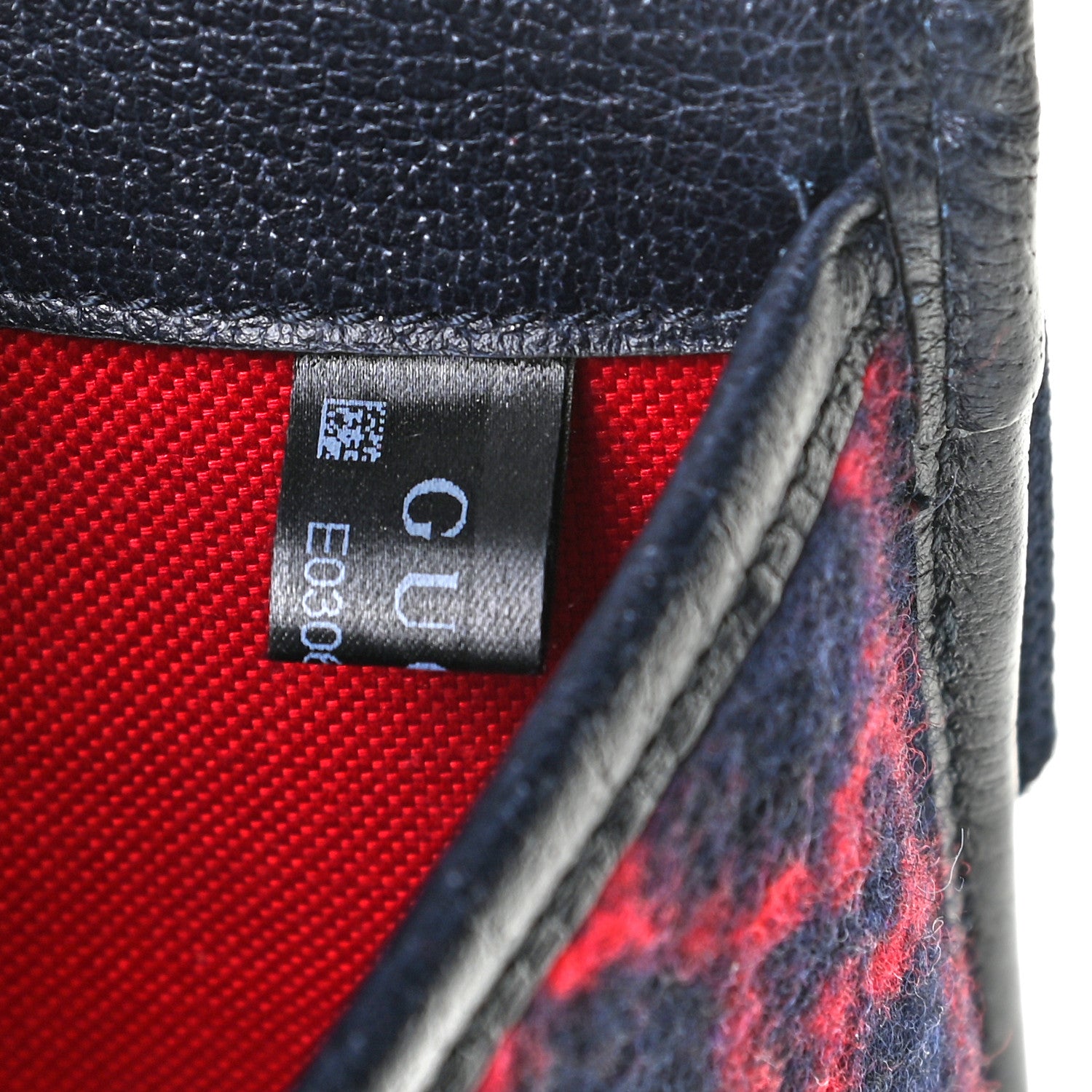 Gucci Covered Wool GG Monogram Slim Belt Bag Navy Red 7 of 10