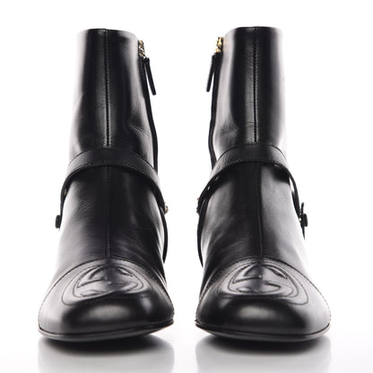 Gucci Malaga Kid Calfskin Soho Boots 36.5 Black 2 of 10