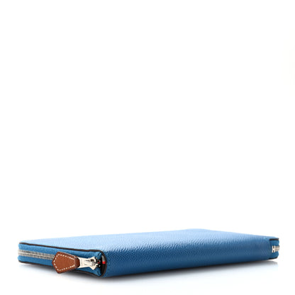 Hermes Epsom Silk'In Wallet Mykonos Deer Brown Bright Red 4 of 10