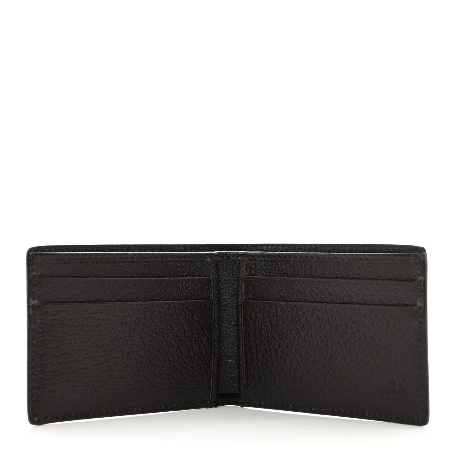 Calfskin Boar Effect GG Marmont Bi-Fold Wallet Brown