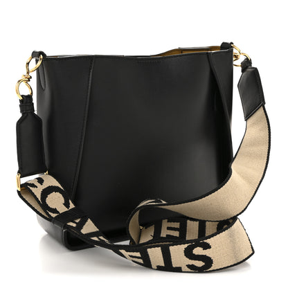 Stella McCartney Eco Alter Nappa Perforated Logo Mini Crossbody Black 3 of 11