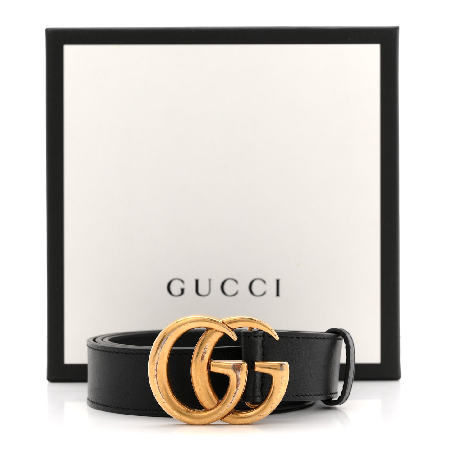 Calfskin Double G 40mm Belt 95 38 Black