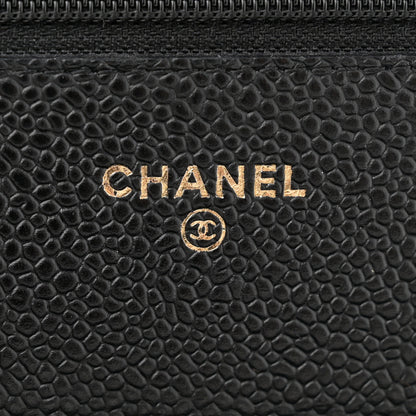 Chanel Caviar Quilted Wallet on Chain WOC Black 6 of 11