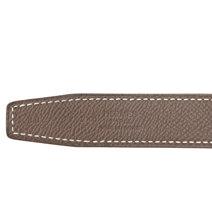 Hermes Swift Epsom 24mm Mini Constance H Belt 90 Black Etoupe 3 of 3