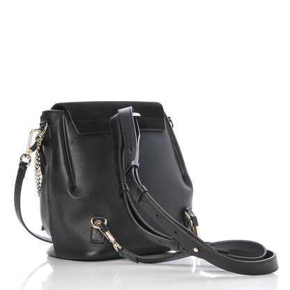 Chloe Suede Calfskin Small Faye Backpack Black 4 of 9