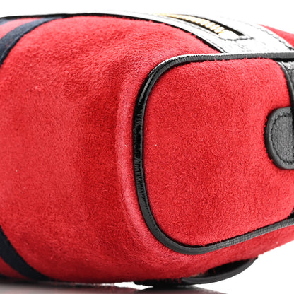 Gucci Suede Small Ophidia Belt Bag 85 34 Hibiscus Red 10 of 10