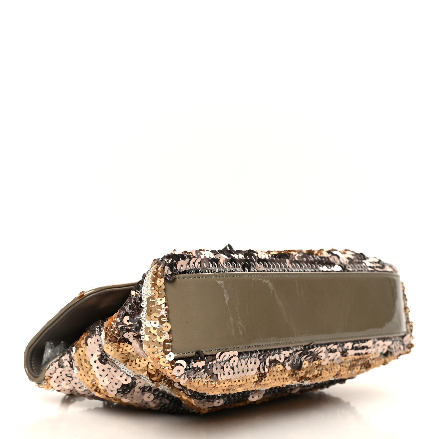 Sequin Striped Medium Reissue Flap Multicolor
