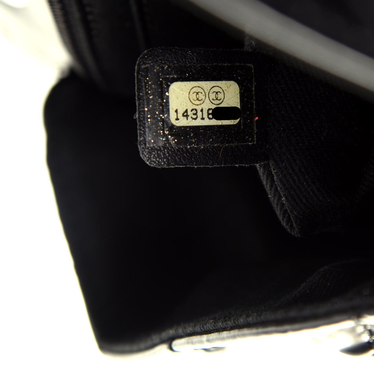 Vinyl Quilted In the Business Flap Bag Black