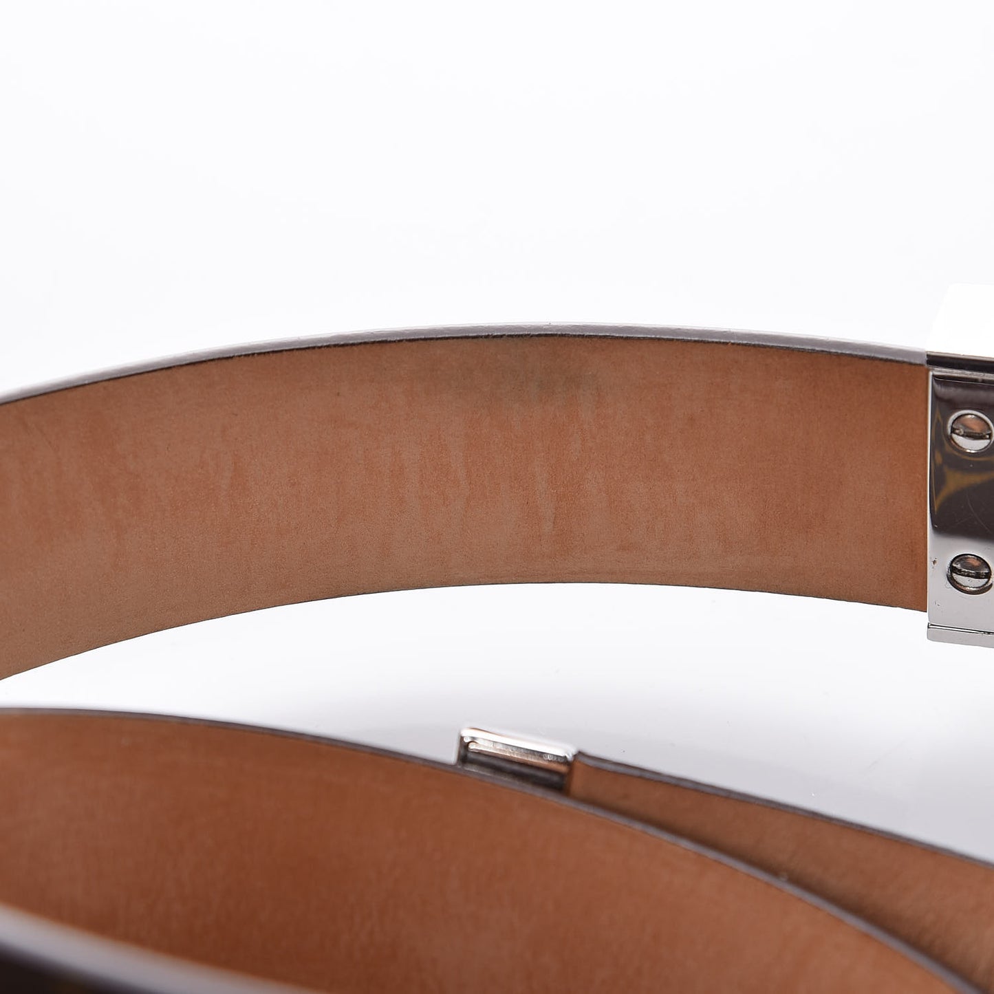 Monogram Ceinture Belt Silver Buckle 80 32