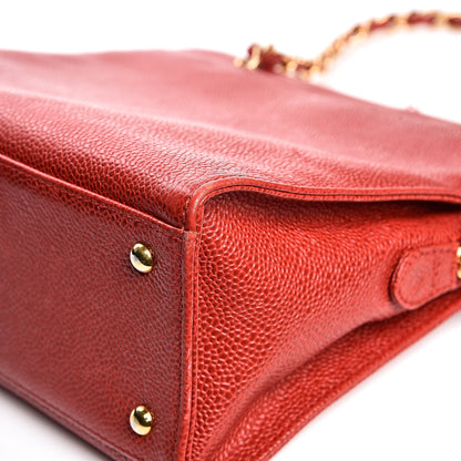 Chanel Caviar Shopper Tote Red 13 of 13