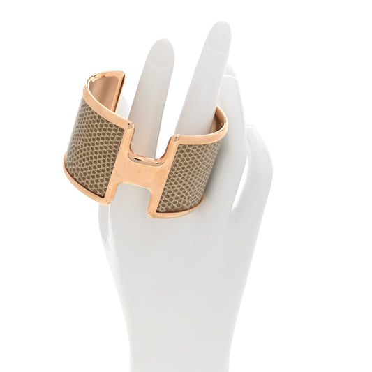 Lizard Olympe Cuff Bracelet Ficelle