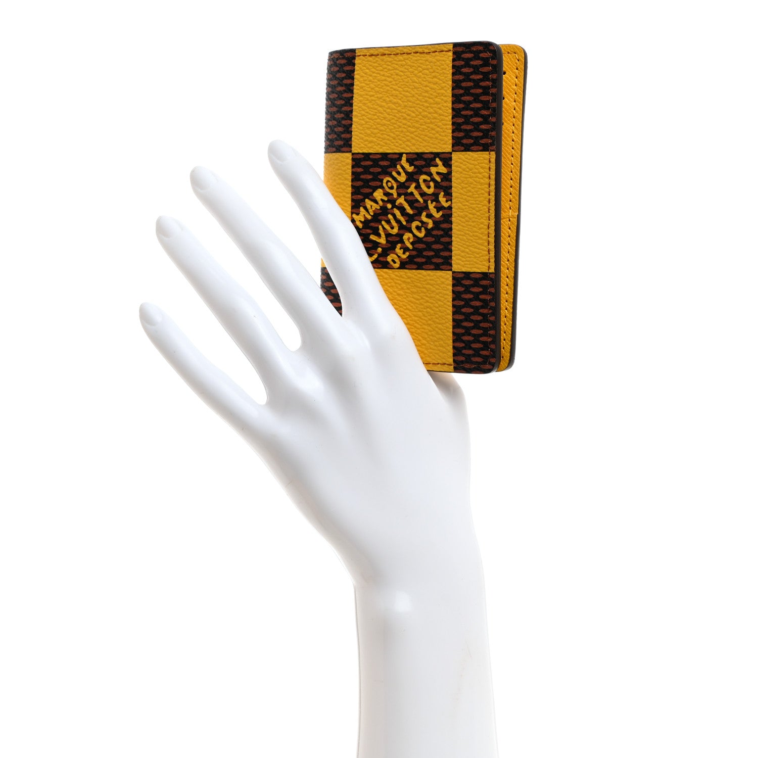 Louis Vuitton Damier Pop Pocket Organizer NM Yellow 2 of 6