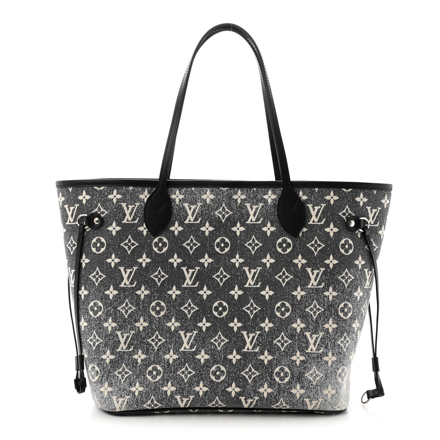 Denim Monogram Jacquard Neverfull MM Grey