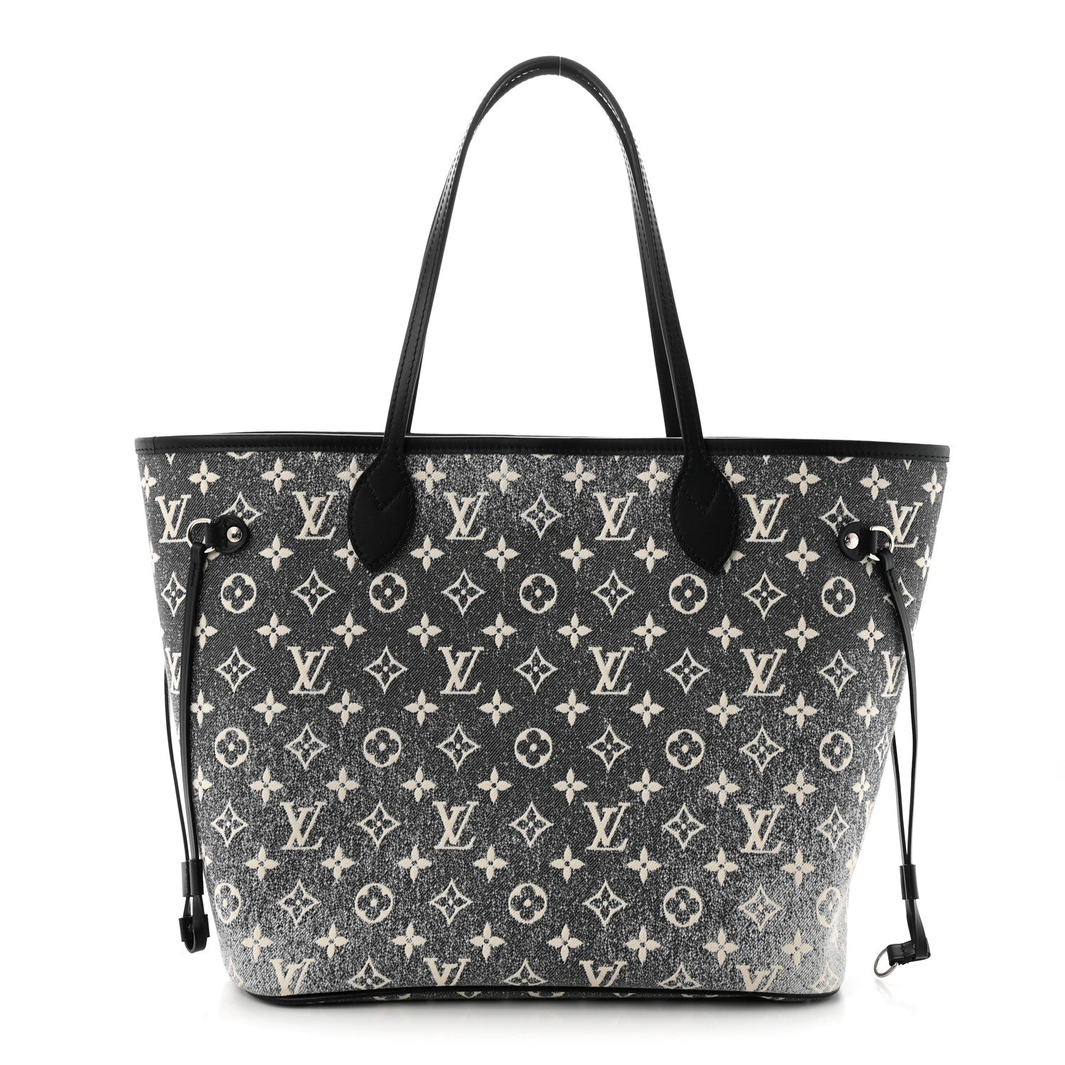 Louis Vuitton Denim Monogram Jacquard Neverfull MM Grey 1 of 10