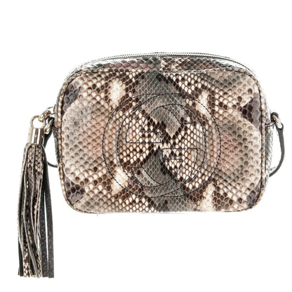 Gucci Python Small Soho Disco Bag Natural 1 of 6