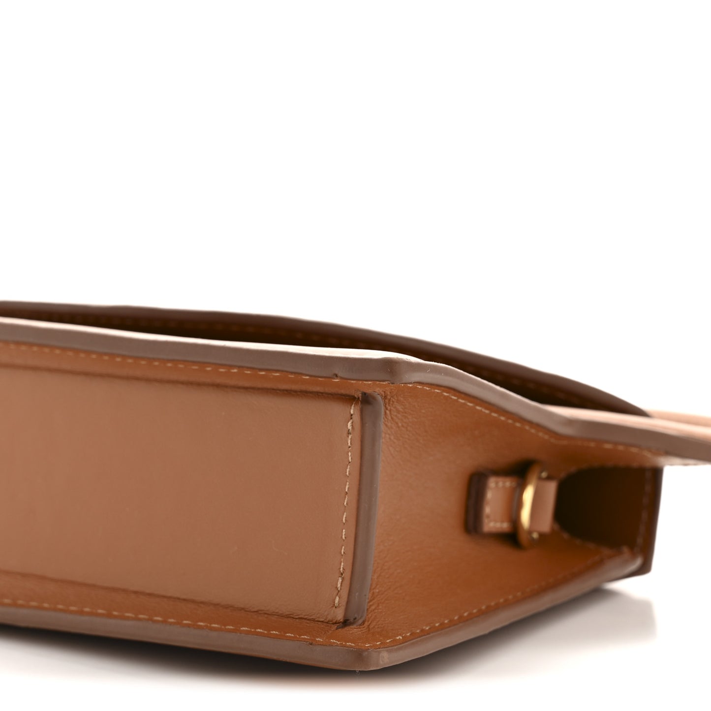 Smooth Calfskin Le Sac Rond Light Brown