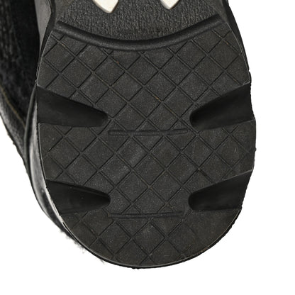 Chanel Tweed Suede Goatskin CC Sneakers 39 Black White 16 of 22