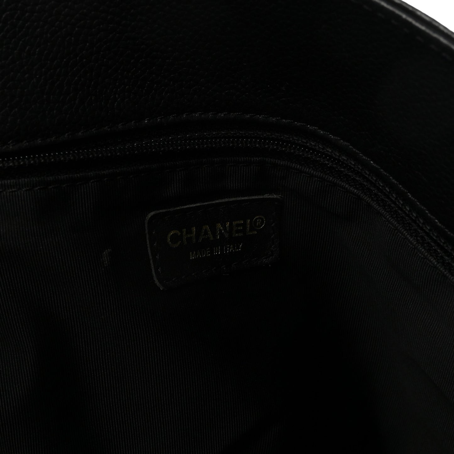 Calfskin Cerf Executive Shopper Tote Black