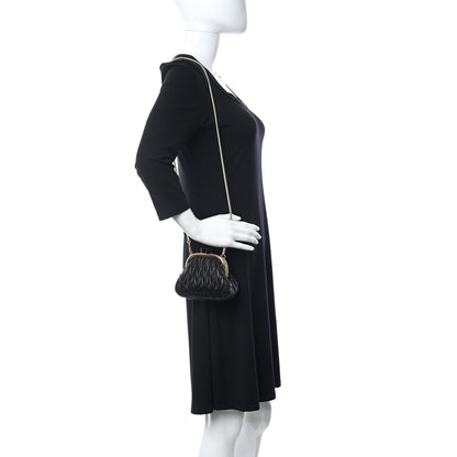 Miu Miu Nappa Matelasse Miu Belle Mini Bag Black 2 of 12